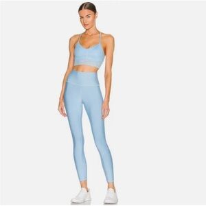 ALO Yoga Light Blue Activewear top bra. Airlift. Sz S